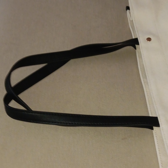 Lancome Paris ivory canvas tote NWOT - Picture 6 of 7